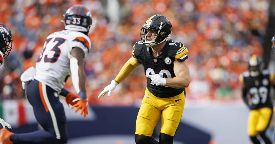 One random Steelers play: T.J. Watt draws a hold against the Broncos