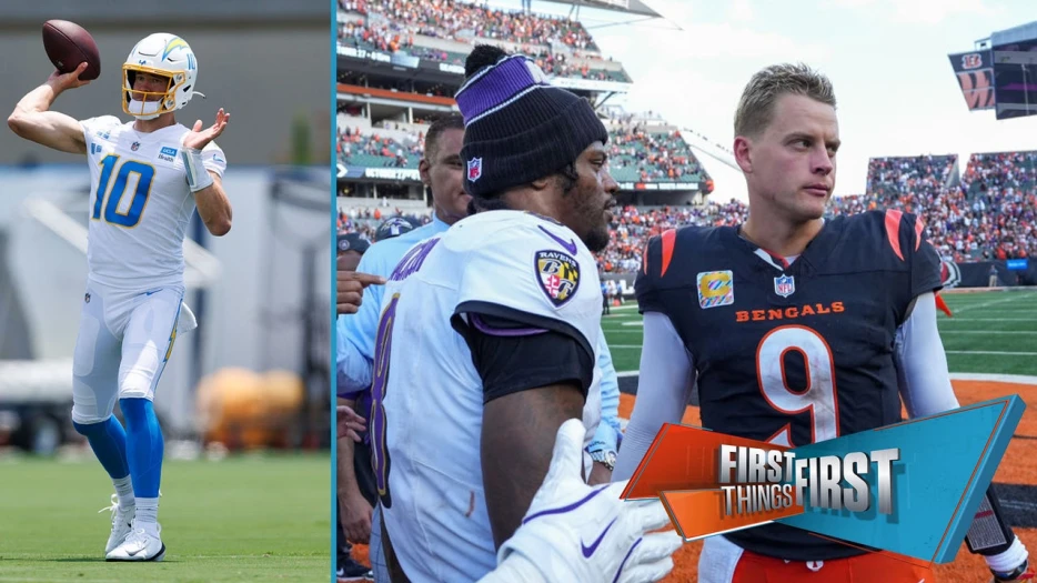 Parkins Peak is in with Burrow next to Allen, Lamar and Herbert in third row | First Things First