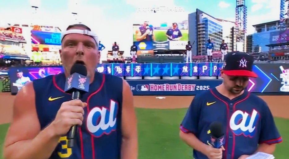 Pat McAfee Had The Entire Stadium Cringing Over His Vulgar Intro For Mariners Catcher Cal Raleigh At The 2025 Home Run Derby
