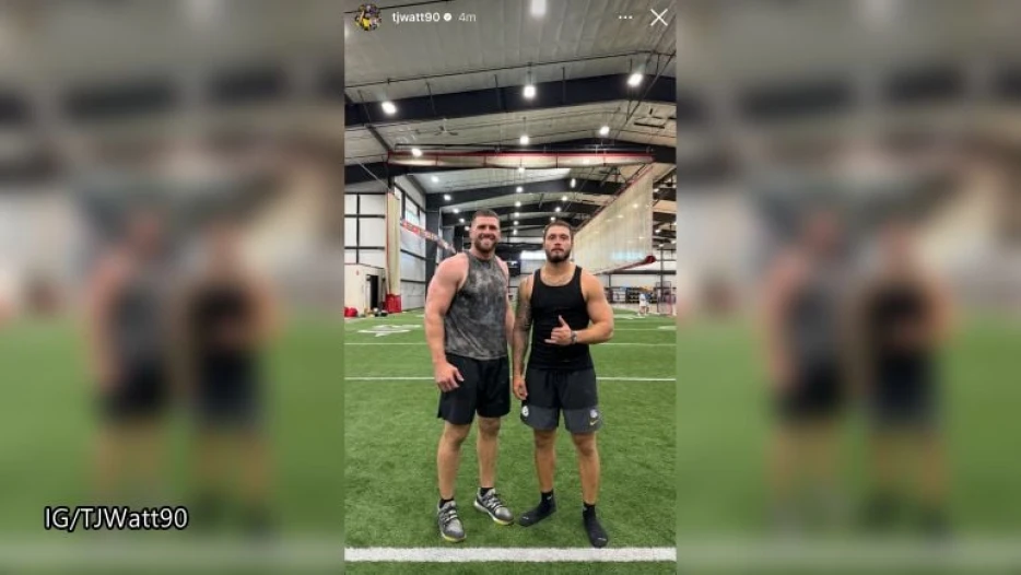 T.J. Watt Works Out With Nick Herbig In Wisconsin Ahead Of Training Camp