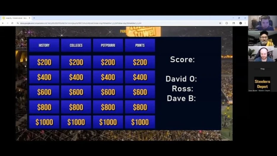 Watch: Steelers Depot Jeopardy (Champion’s Edition – Final Episode)
