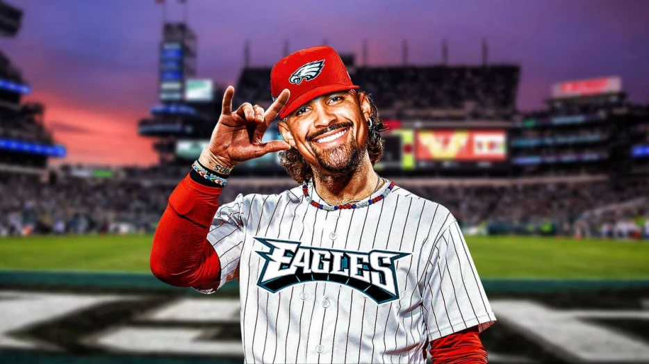 Jalen Hurts shares Eagles to MLB scenario alongside Bryce Harper
