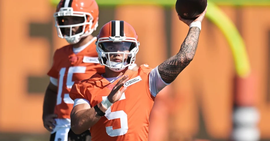 Browns Training Camp: Dillon Gabriel shows poise and precision on day 1