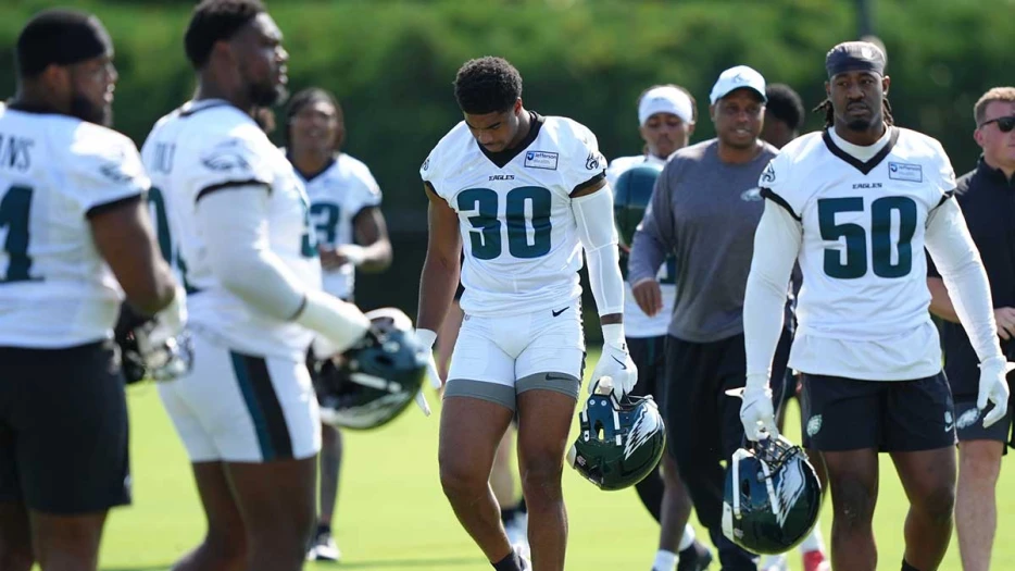 Eagles rookie Jihaad Campbell’s training camp appearance a pleasant surprise