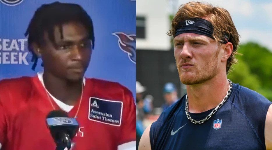 You Won’t Believe Titans QB Cam Ward’s Savage Clapback to Reporter’s Question About Will Levis’ Season-Ending Injury