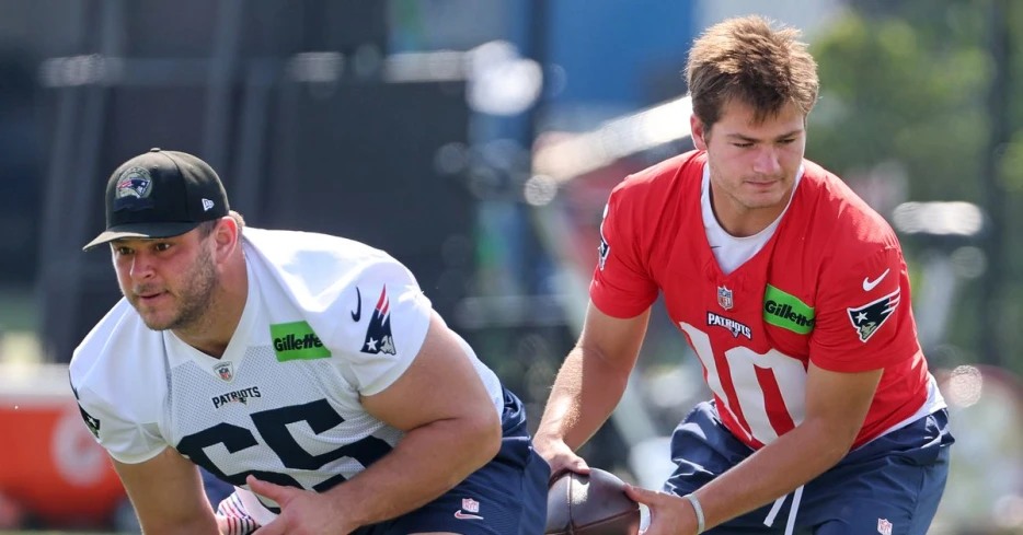 New Patriots center thoroughly impressed by Drake Maye’s maturity, leadership