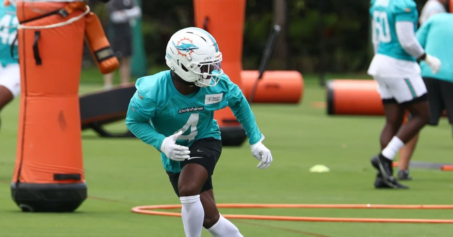 Dolphins Training Camp 2025: Starting cornerback Kader Kohou leaves practice with leg injury