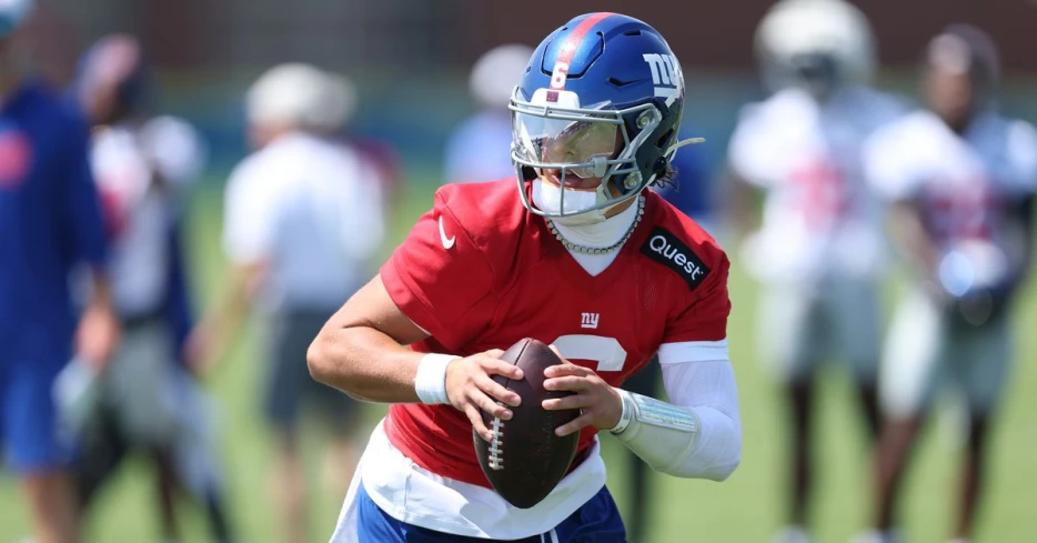 Giants’ rookie QB Jaxson Dart says the game is slowing down