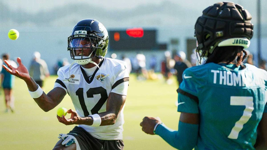 What position has Jaguars’ Travis Hunter been playing during training camp?