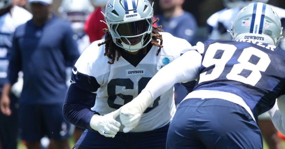 Cowboys injuries: Left tackle Tyler Guyton goes down in practice, taken straight to locker room