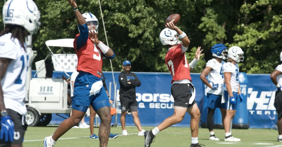 Impressive performance from Colts offense in first day wearing full pads