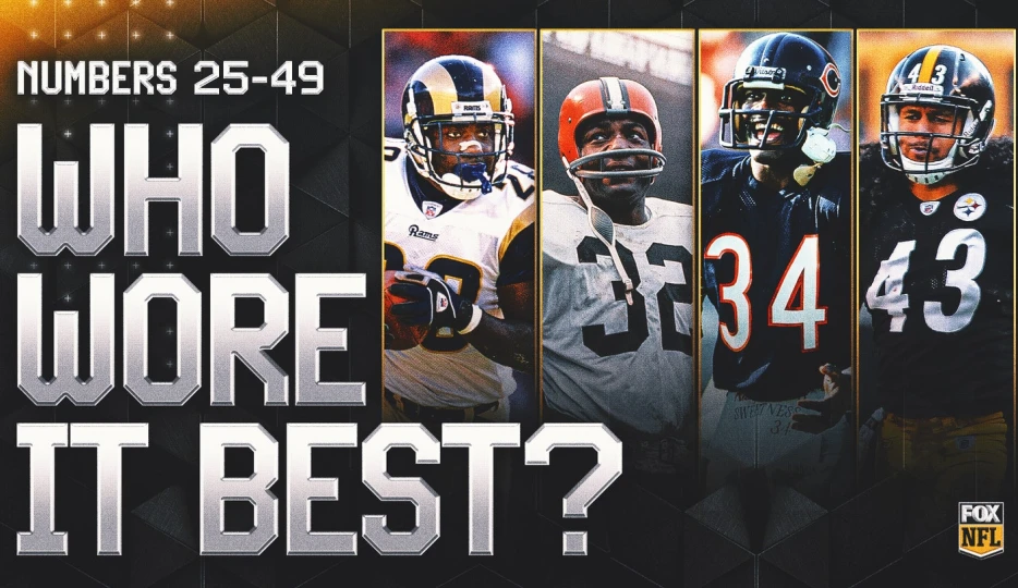 Who Wore It Best? The Greatest NFL Players by Jersey Number, 25-49