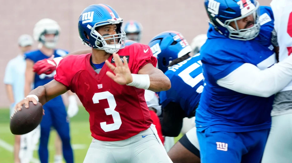 Russell Wilson weapon put in negative light amid failures in Giants training camp