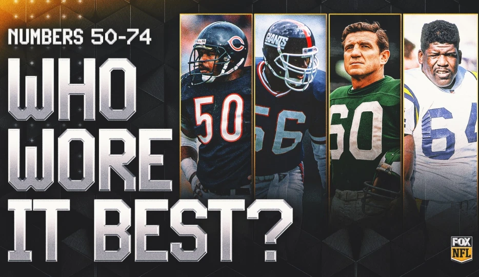 Who Wore It Best? The Greatest NFL Players by Jersey Number, 50-74