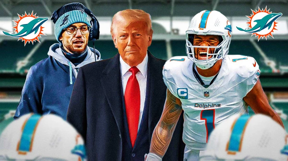 Dolphins’ Mike McDaniel hilariously shouts out Donald Trump’s Tua Tagovailoa message
