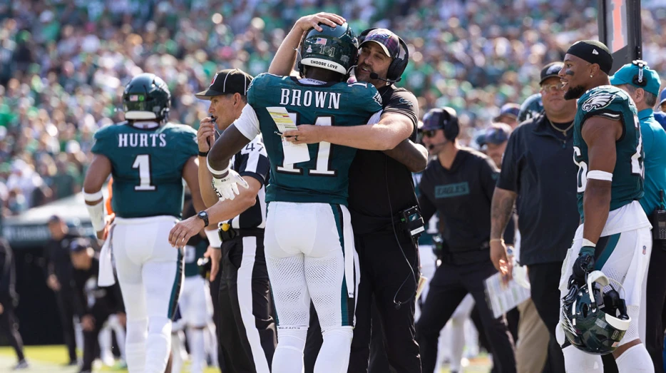 A.J. Brown dealing with hamstring injury at Eagles training camp