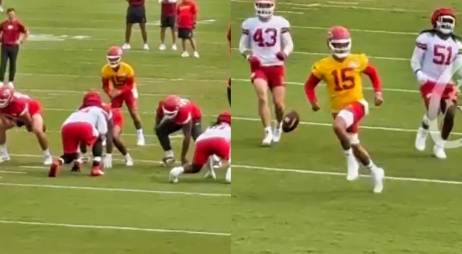 Patrick Mahomes Gave Everyone A Sneak Peak At His Brand New Trick-Move That Should Put All 31 NFL Teams On Notice