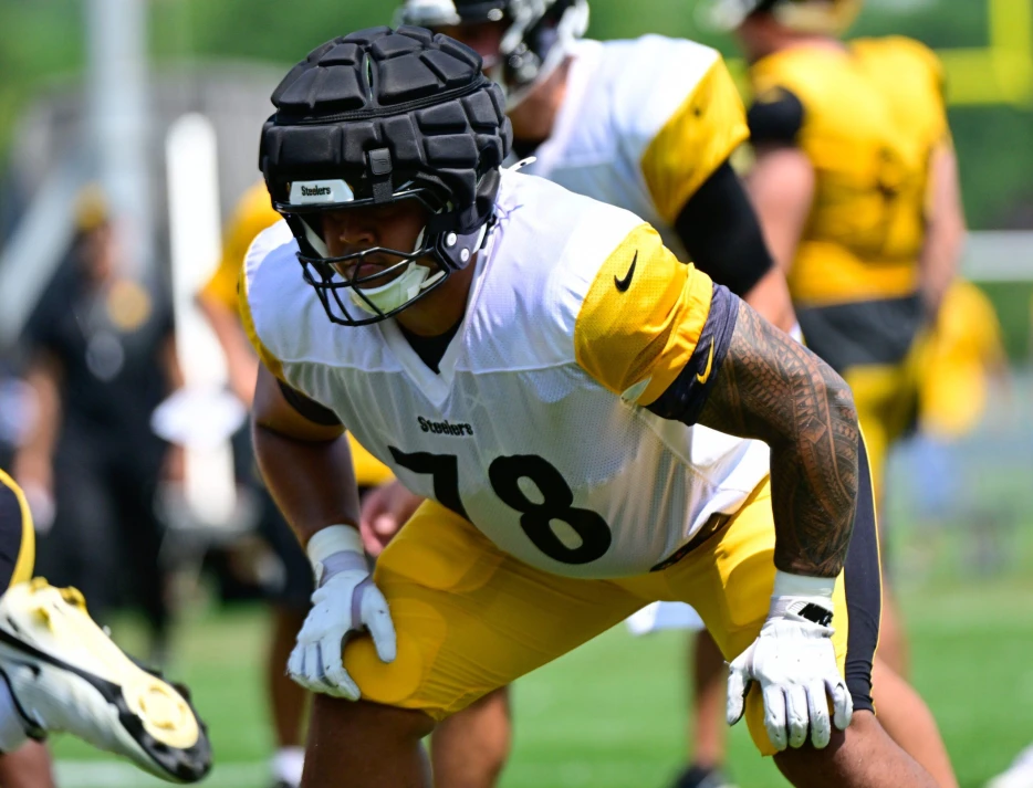 Massive Steelers Rookie Tackle Misses Practice with Injury