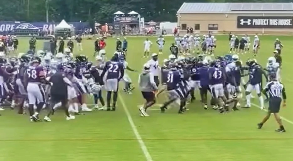 Indianapolis Colts &amp; Baltimore Ravens Turned Their Joint Practice Into A Giant Brawl That Quickly Got Out Of Control