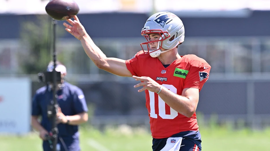 Patriots’ Drake Maye lights it up in ‘complete 180’ joint practice vs. Commanders