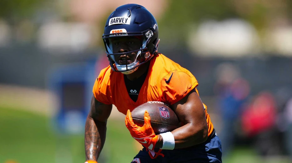 RJ Harvey lands shocking spot on initial Broncos depth chart