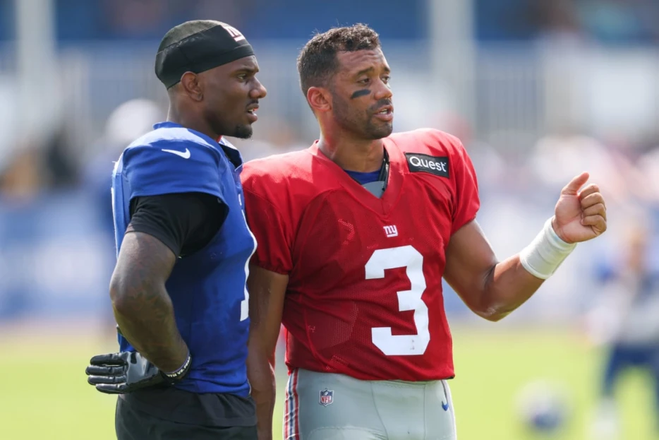 Russell Wilson-Malik Nabers Magic and Jaxson Dart’s Rise: 5 Key Takeaways From Giants Camp