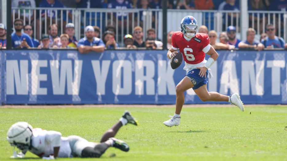 Giants QB Jaxson Dart’s first preseason touchdown has fans excited