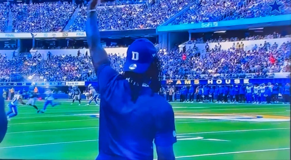 CeeDee Lamb Got Taken Out By The Referee During Cowboys-Rams Game