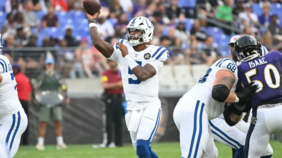 Colts’ Anthony Richardson seen throwing at practice after nasty preseason injury