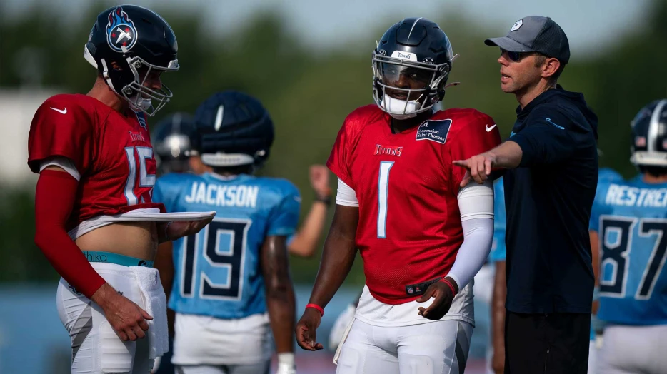 Cam Ward seen speaking up after Titans’ ugly joint practice vs. Falcons