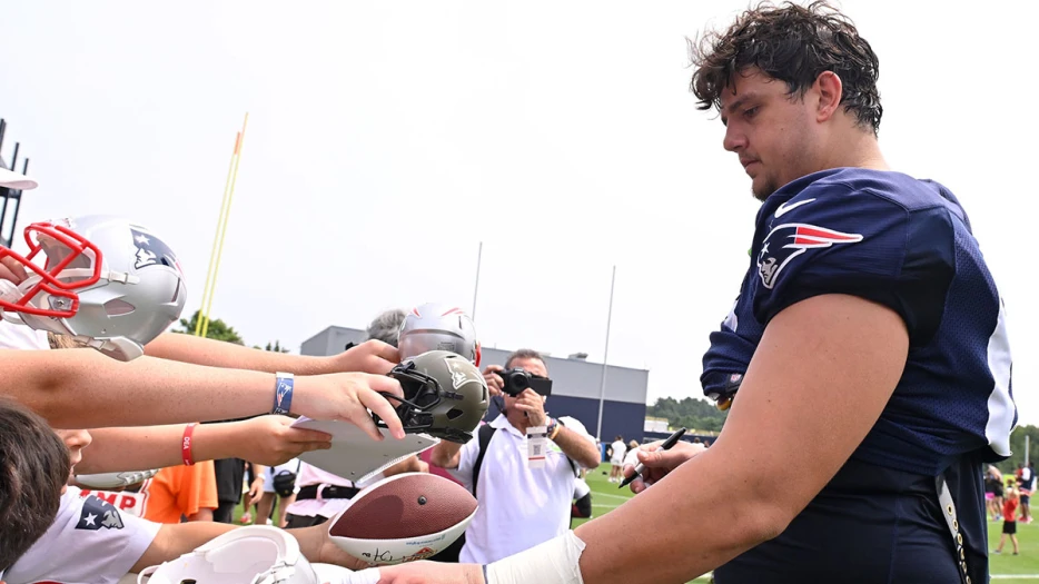 Patriots’ Will Campbell gets ‘beast’ label from Drake Maye