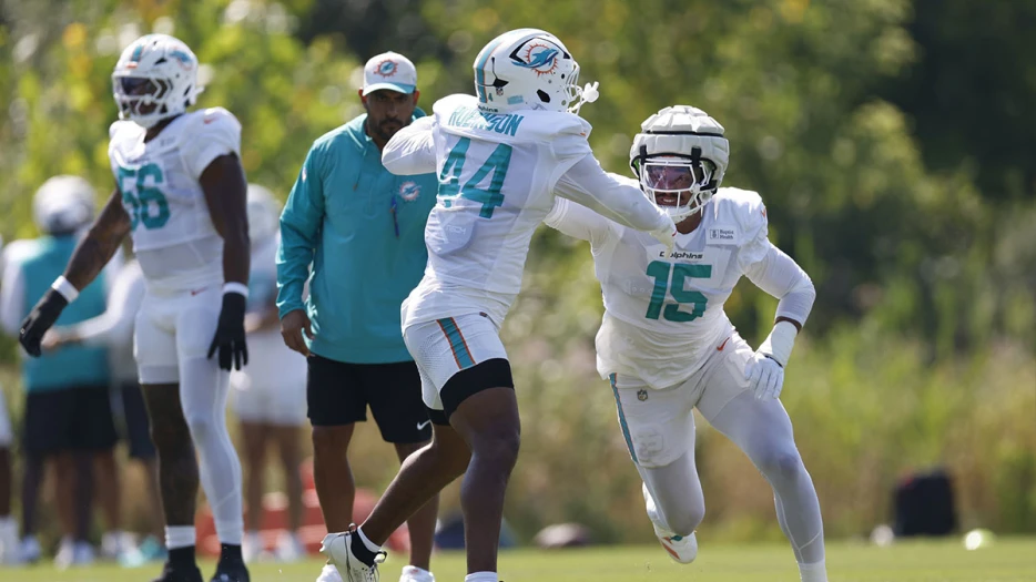 Potential breakout Dolphins star carted off practice field with injury