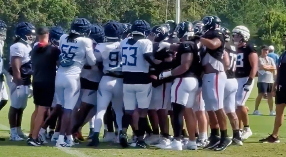 QB Michael Penix Jr. Involved In Massive Brawl Between Titans &amp; Falcons Players During Joint Practice