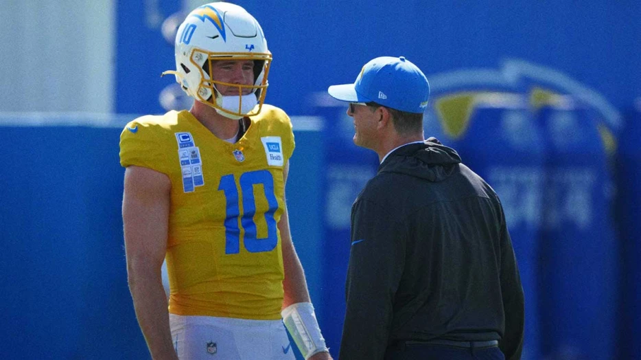 Chargers’ Jim Harbaugh reveals Justin Herbert will play in first-ever preseason game