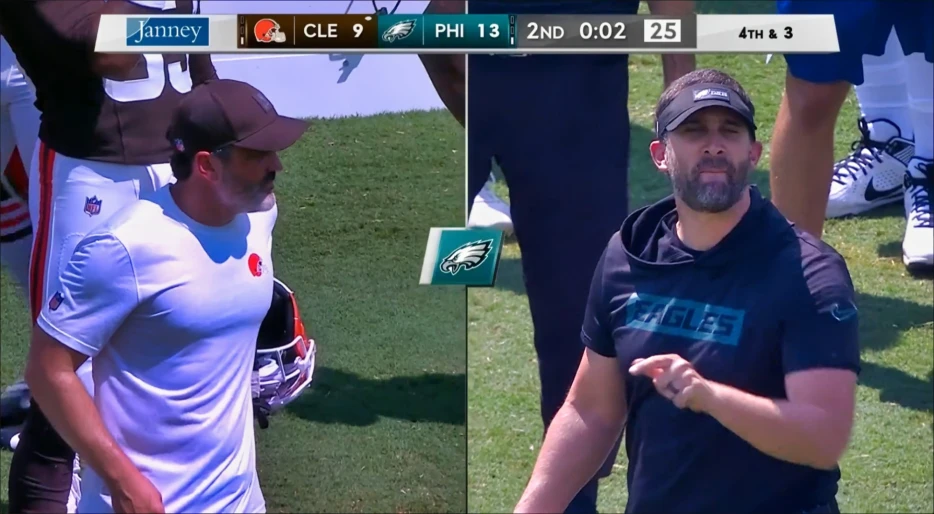 Cameras Caught Kevin Stefanski &amp; Nick Sirianni Going At It From The Sidelines After The Eagles HC “Iced The Kicker” During Preseason Game