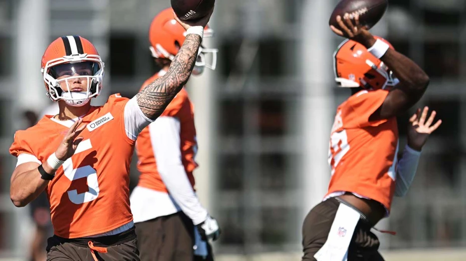 Browns’ Dillon Gabriel assures ‘entertainers’ quip not about Shedeur Sanders