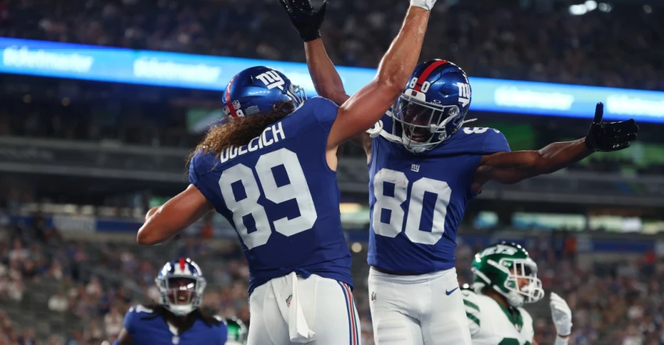Greg Dulcich is creating another good problem for the Giants