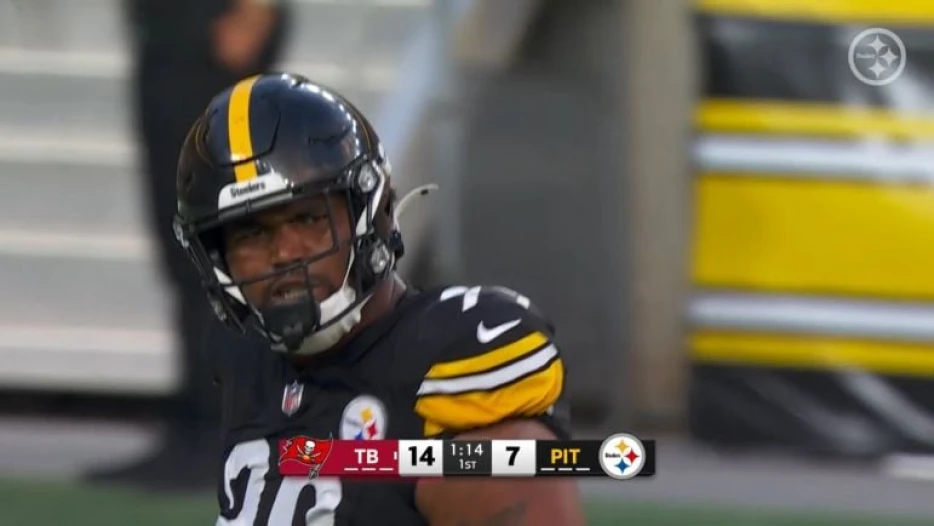 Watch: Derrick Harmon Bull Rush Leads To First Preseason Sack