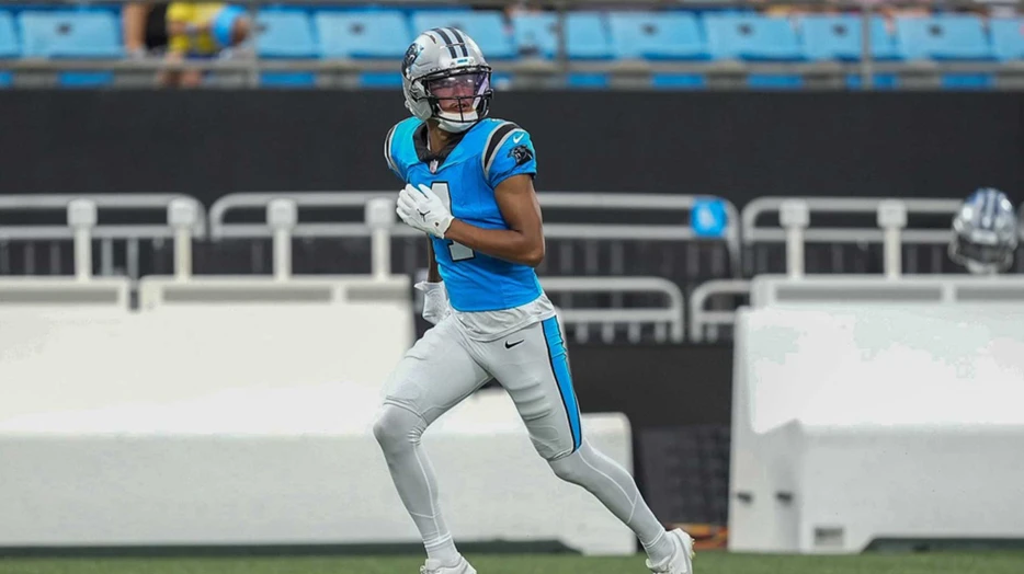 Panthers’ Tetairoa McMillan held out of practice with hamstring injury