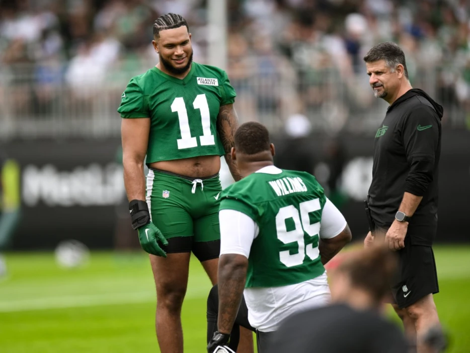 Jets coach can’t contain enthusiasm after Jermaine Johnson, Quinnen Williams return from injury: ‘Woah!’
