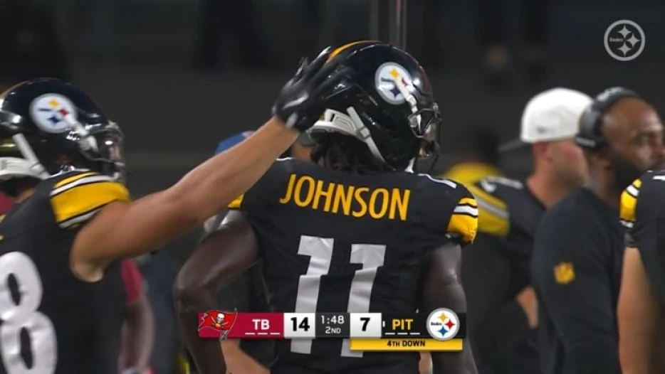 WR Brandon Johnson Questionable To Return Against Panthers