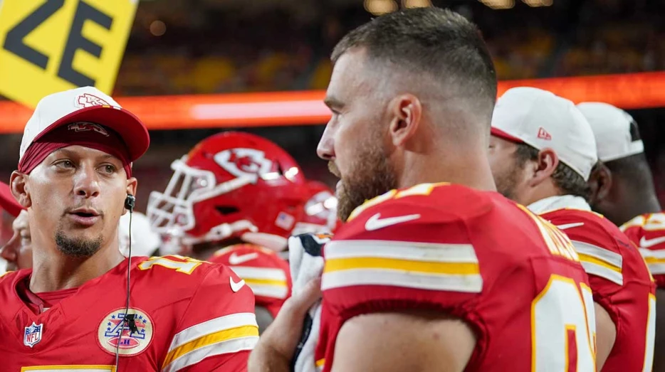 Travis Kelce’s teammate plays coy on Taylor Swift engagement news