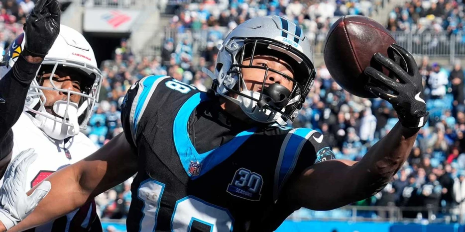 Panthers’ Jalen Coker credits ‘invaluable’ Adam Thielen after Vikings trade