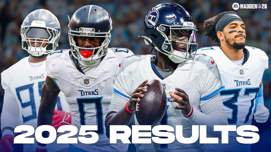 Tennessee Titans 2025 Season Results According to Madden 26