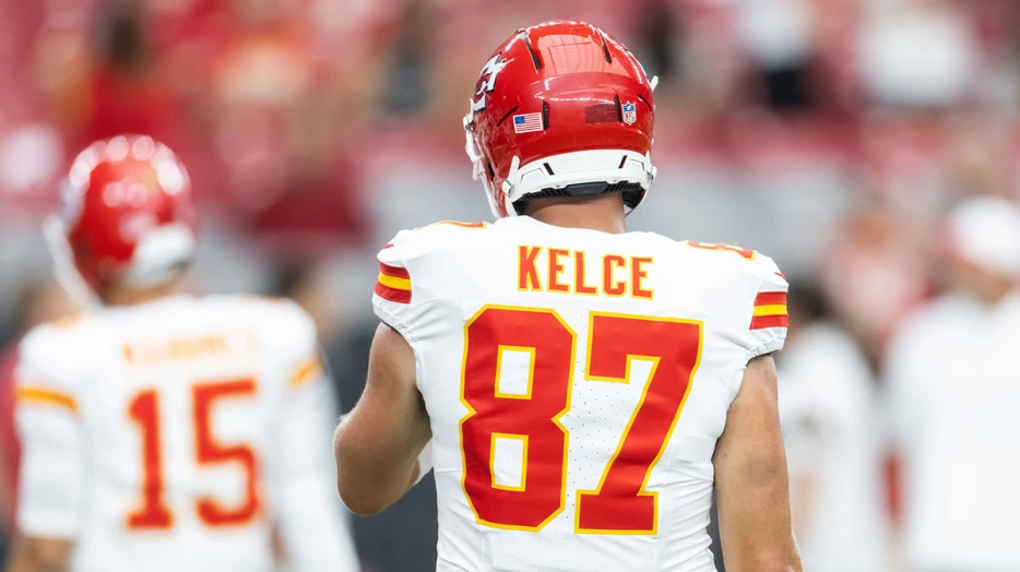 Travis Kelce Chiefs jersey sales get 200% boost thanks to Taylor Swift engagement