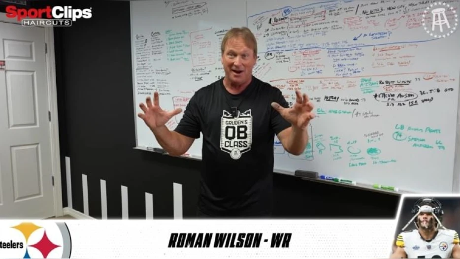 Jon Gruden Calls B.S. On Steelers’ Lack Of Wideouts: ‘Wait Till You See Roman Wilson’