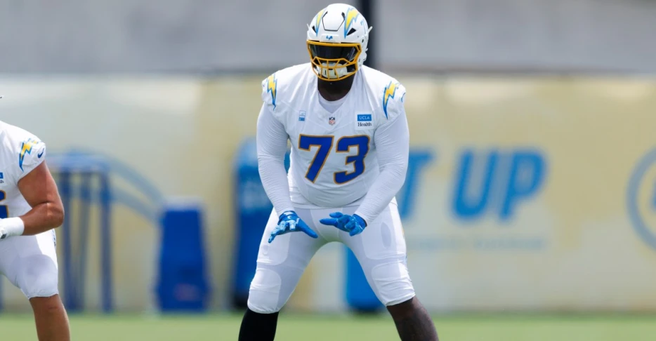 Chargers RG Mekhi Becton added to injury report, Questionable for season opener