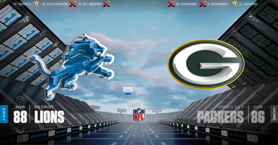 WATCH LIVE: Lions vs. Packers preview, Madden 26 simulation