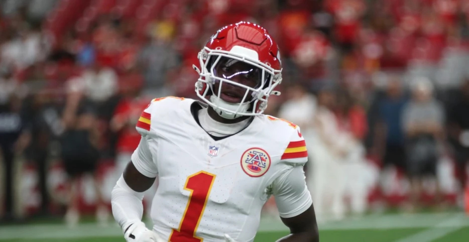 Xavier Worthy injured on third offensive play of season
