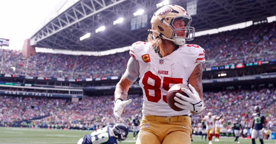 George Kittle ruled out of 49ers-Seahawks with hamstring injury